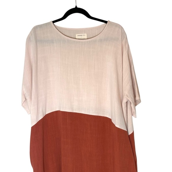 Jackson Rowe Women's Rodina Dress- Oversized Color Block Dress- Size Small - Picture 3 of 11